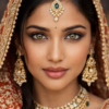 Colour contact lenses enhancing bridal and festive eye makeup for weddings and special functions