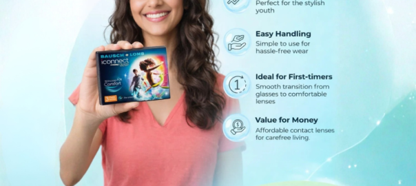 iConnect Monthly Contact Lenses 3 Lens and 6 Lens Pack for Clear Comfortable Vision