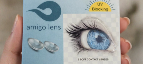 Amigo Monthly Clear Contact Lenses 2 Pack Box
